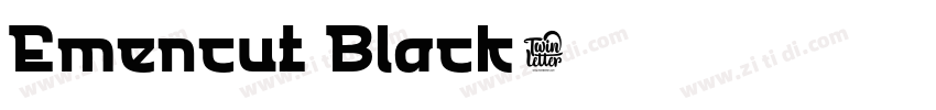 Emencut Black字体转换
